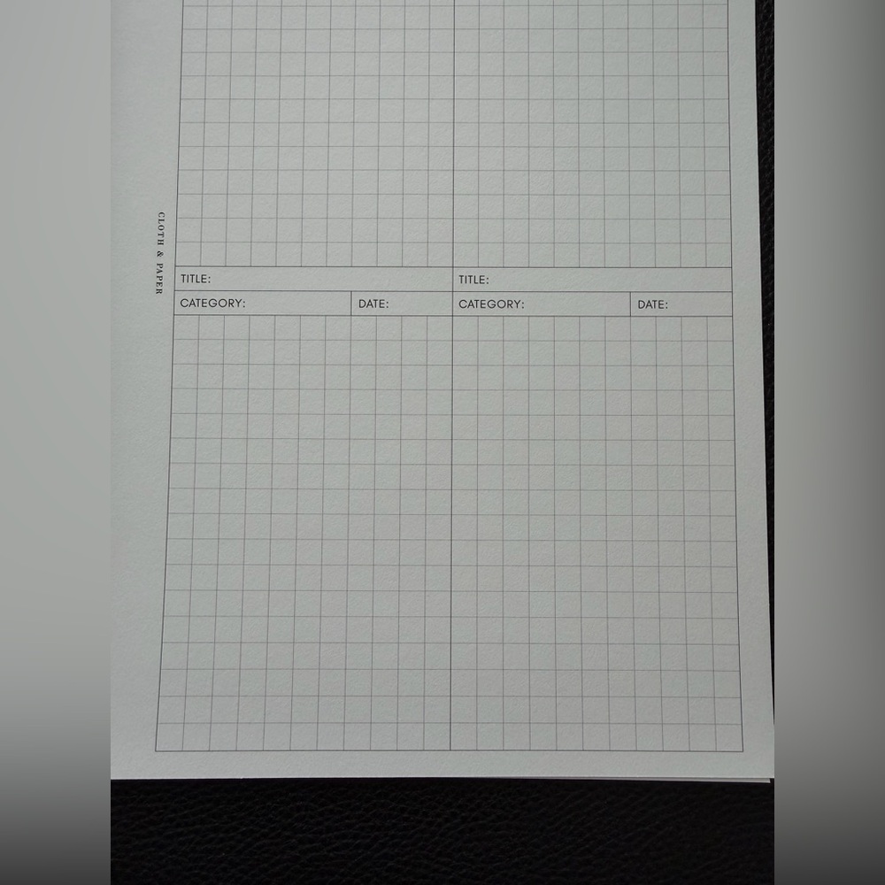 Cloth & Paper Archive Planner Insert - Picture 5 of 5